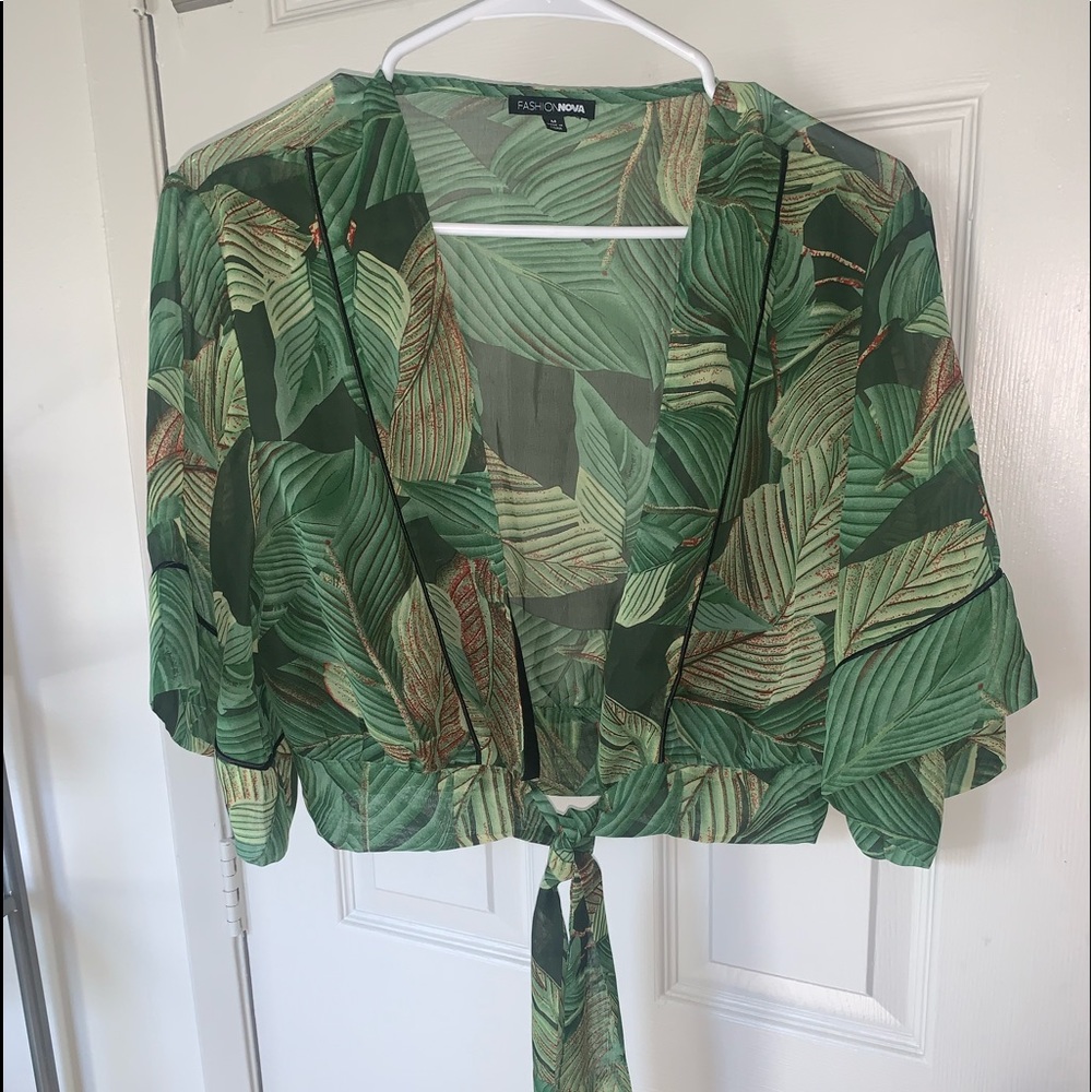 Fashion Nova Green Crop Top